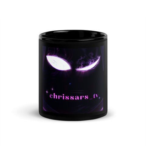 chrissars_tv - Schwarze glänzende Tasse