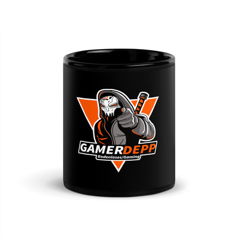 gamerdepptwitch - Schwarze glänzende Tasse