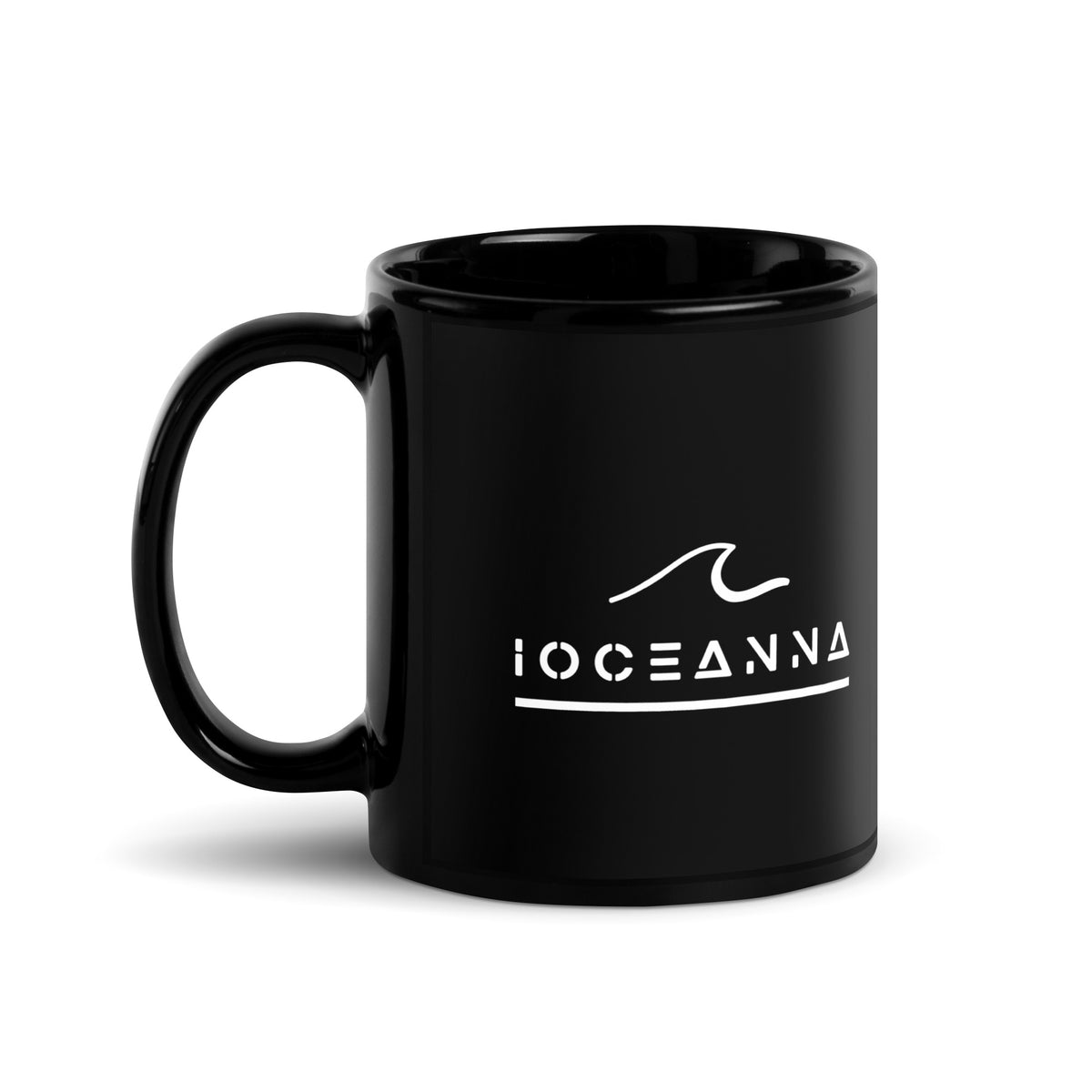 iOceanna - Schwarze glänzende Tasse