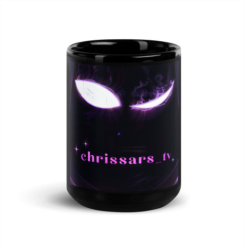 chrissars_tv - Schwarze glänzende Tasse