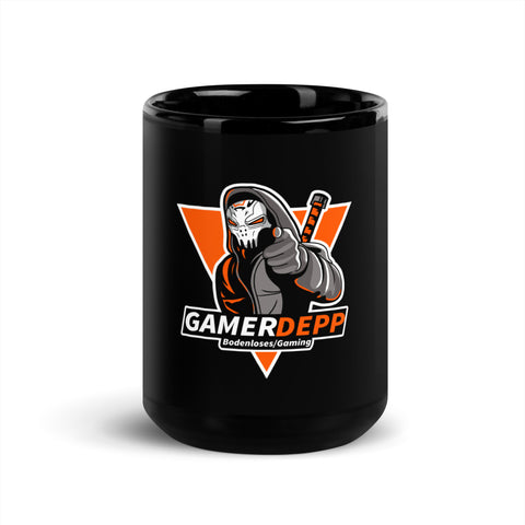 gamerdepptwitch - Schwarze glänzende Tasse