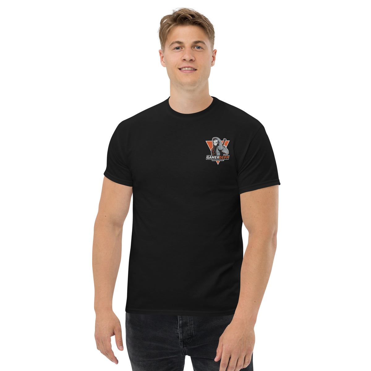 gamerdepptwitch - Herren-T-Shirt mit Stick