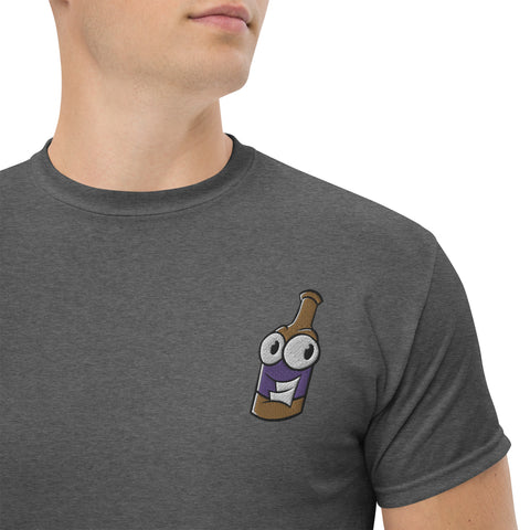 Pullle - Retro-T-Shirt für Herren mit Stick