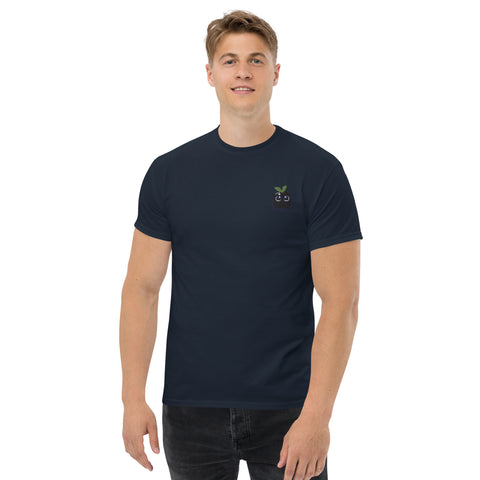 Zarisia - Herren-T-Shirt mit Stick und Druck