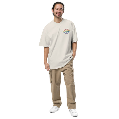 SNIPS1912 - PRIDE Oversized T-Shirt mit verwaschenem Look und Stick