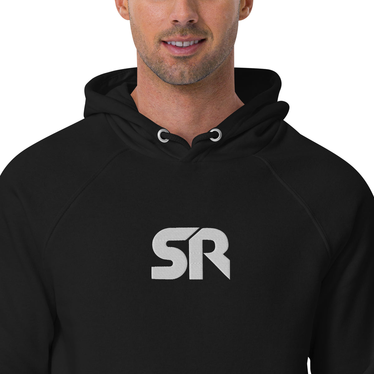 Simonrl9 - Unisex Bio-Raglan-Hoodie mit Stick