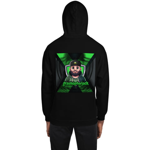 grashuepferjack - Unisex-Hoodie mit Stick und Druck