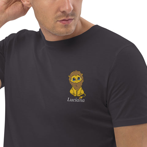 luciana_lionsister - Herren-T-Shirt aus Bio-Baumwolle mit Stick