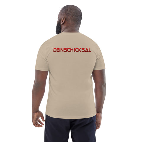 DeinSch1cksal - Herren-T-Shirt aus Bio-Baumwolle mit Stick und Druck