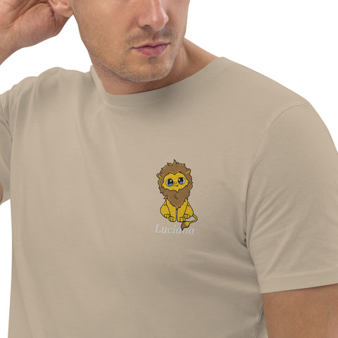 luciana_lionsister - Herren-T-Shirt aus Bio-Baumwolle mit Stick