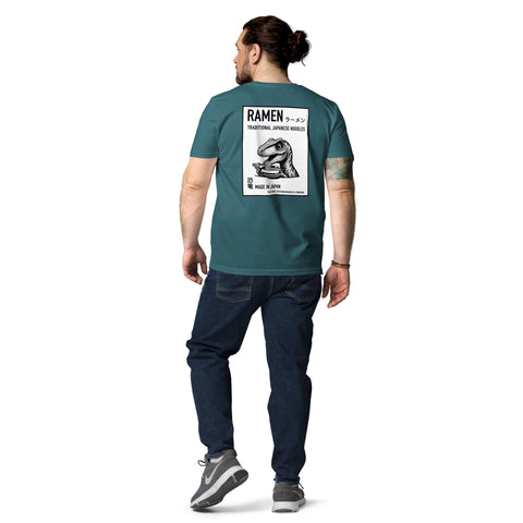 LuiTheDinosaur - Herren-T-Shirt aus Bio-Baumwolle mit Stick und Druck