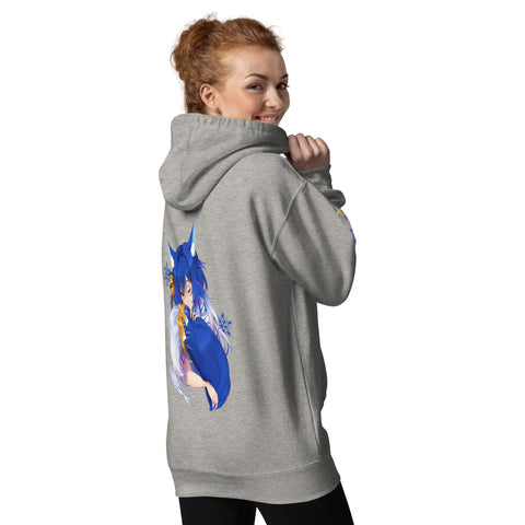 icykaty - Unisex Premium-Hoodie "Hugtail" mit Druck