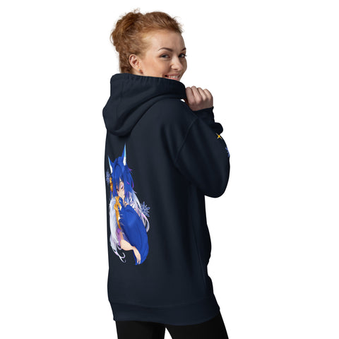 icykaty - Unisex Premium-Hoodie "Hugtail" mit Druck