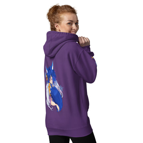 icykaty - Unisex Premium-Hoodie "Hugtail" mit Druck