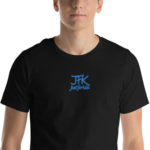 rene_jfk - Unisex-T-Shirt mit Stick und Druck