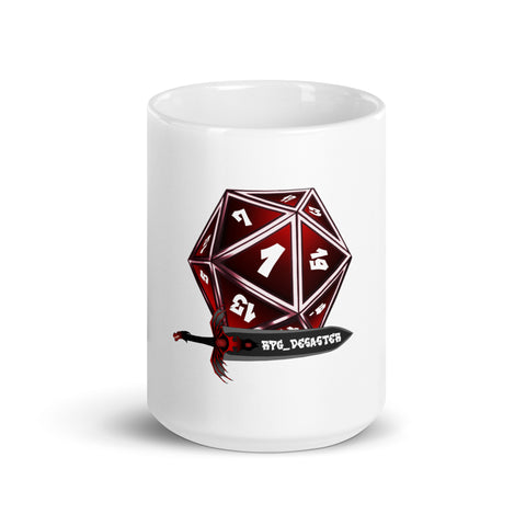 RPG_Desaster - Weiße, glänzende Tasse