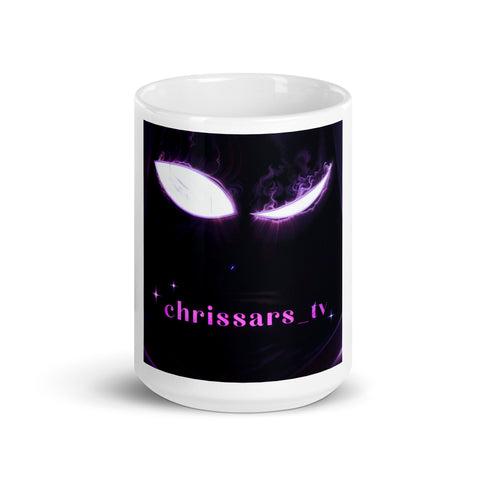 chrissars_tv - Weiße, glänzende Tasse