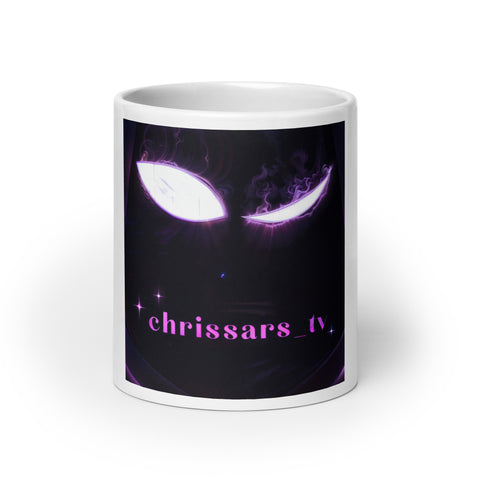 chrissars_tv - Weiße, glänzende Tasse