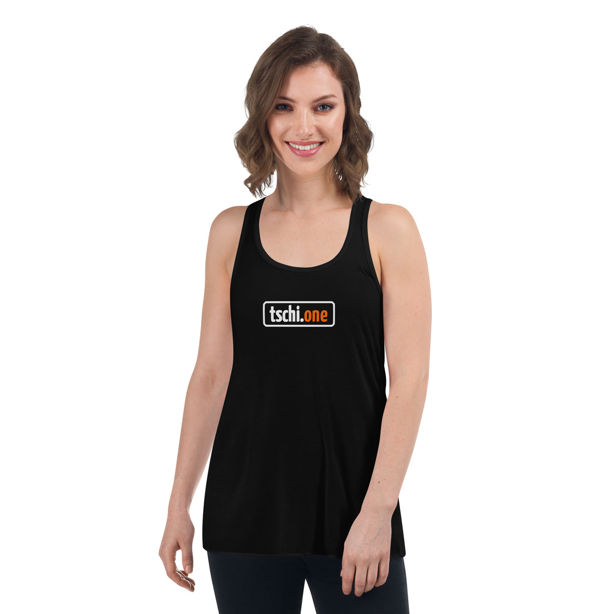 TschiOne - Lässiges Damen-Racerbkack-Tank-Top mit Druck