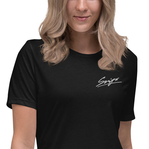 SNIPS1912 - Lockeres Damen-T-Shirt mit Stick