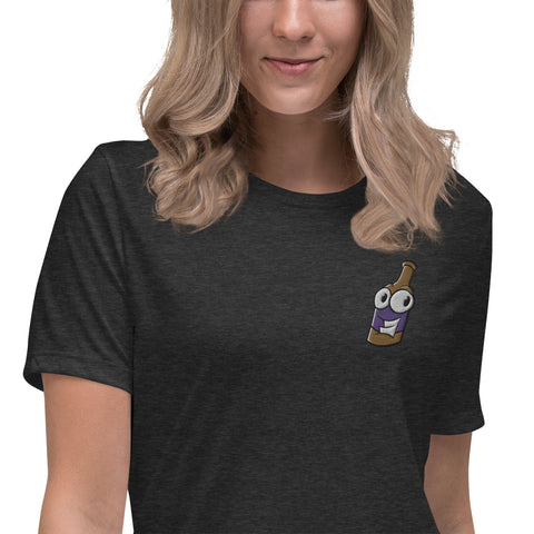 Pullle - Retro-T-Shirt für Damen mit Stick