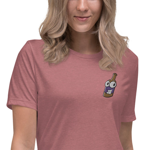 Pullle - Retro-T-Shirt für Damen mit Stick