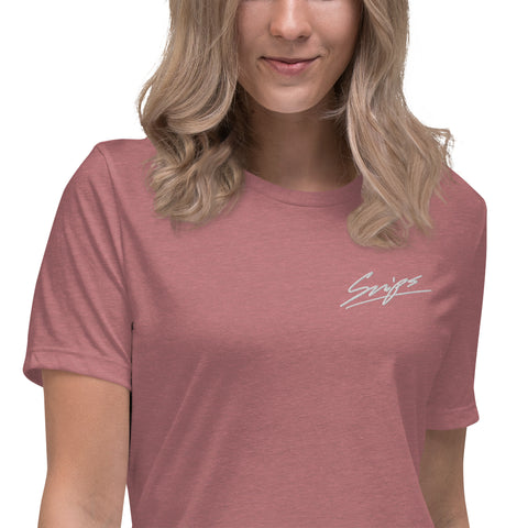 SNIPS1912 - Lockeres Damen-T-Shirt mit Stick