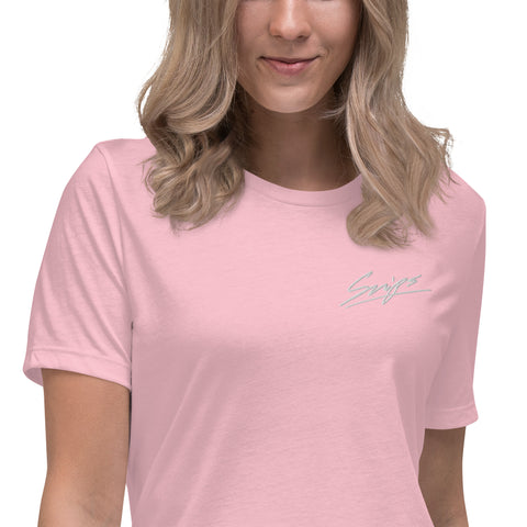 SNIPS1912 - Lockeres Damen-T-Shirt mit Stick