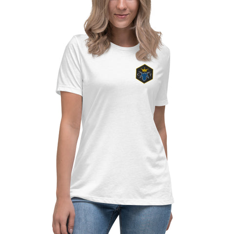 chief_tobi - Lockeres Damen-T-Shirt mit Stick