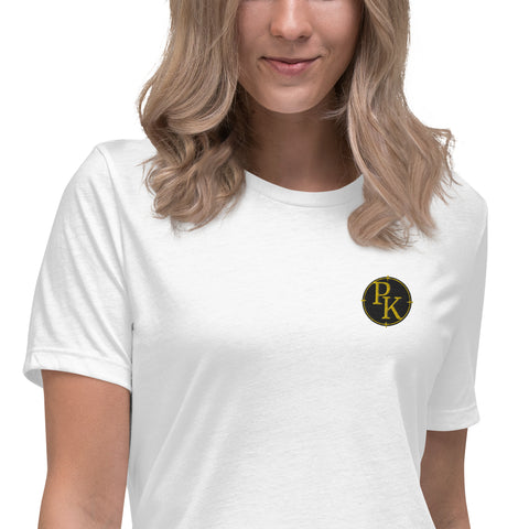 pixelkev_ - Lockeres-Damen-T-Shirt mit Stick