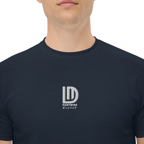 dantwire - Herren-T-Shirt mit Stick und Druck