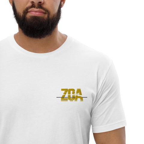 ZOA__ - Enganliegendes Herren-T-Shirt mit Stick