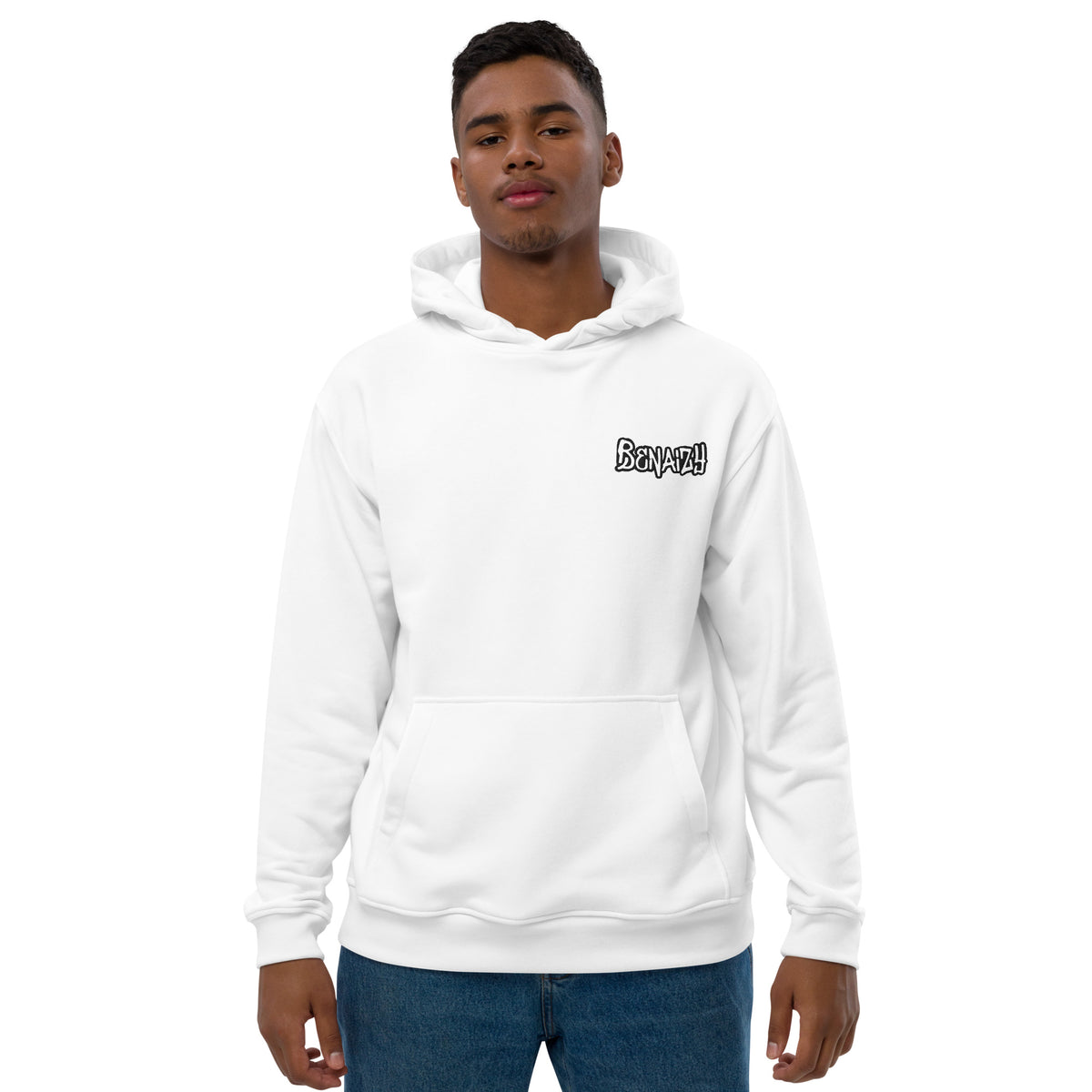 Benaizy - Unisex-Bio-Hoodie mit Stick