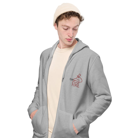 LuiTheDinosaur - Unisex-Zip-Hoodie mit Stick