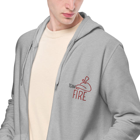 LuiTheDinosaur - Unisex-Zip-Hoodie mit Stick