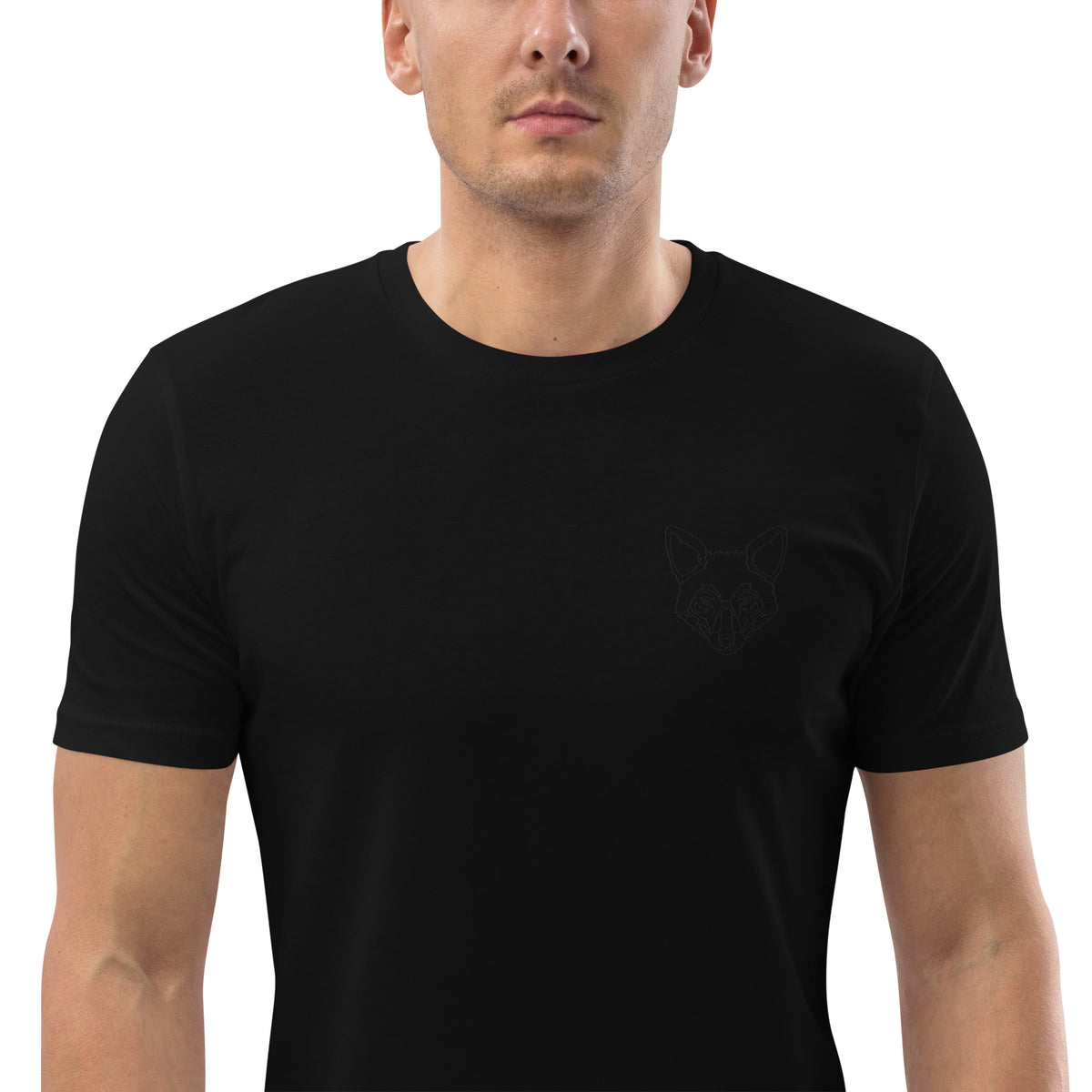 LeaKrsr - Herren-T-Shirt aus Bio-Baumwolle mit Stick und Druck