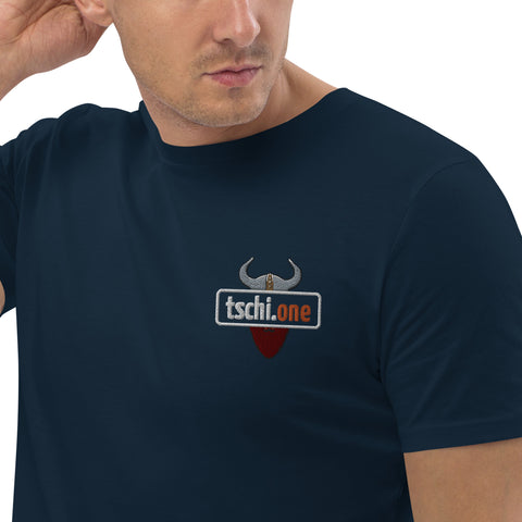 TschiOne - Herren-T-Shirt aus Bio-Baumwolle mit Stick