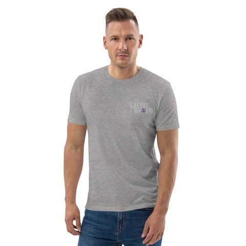 Lachsinator - Herren-T-Shirt aus Bio-Baumwolle mit Stick