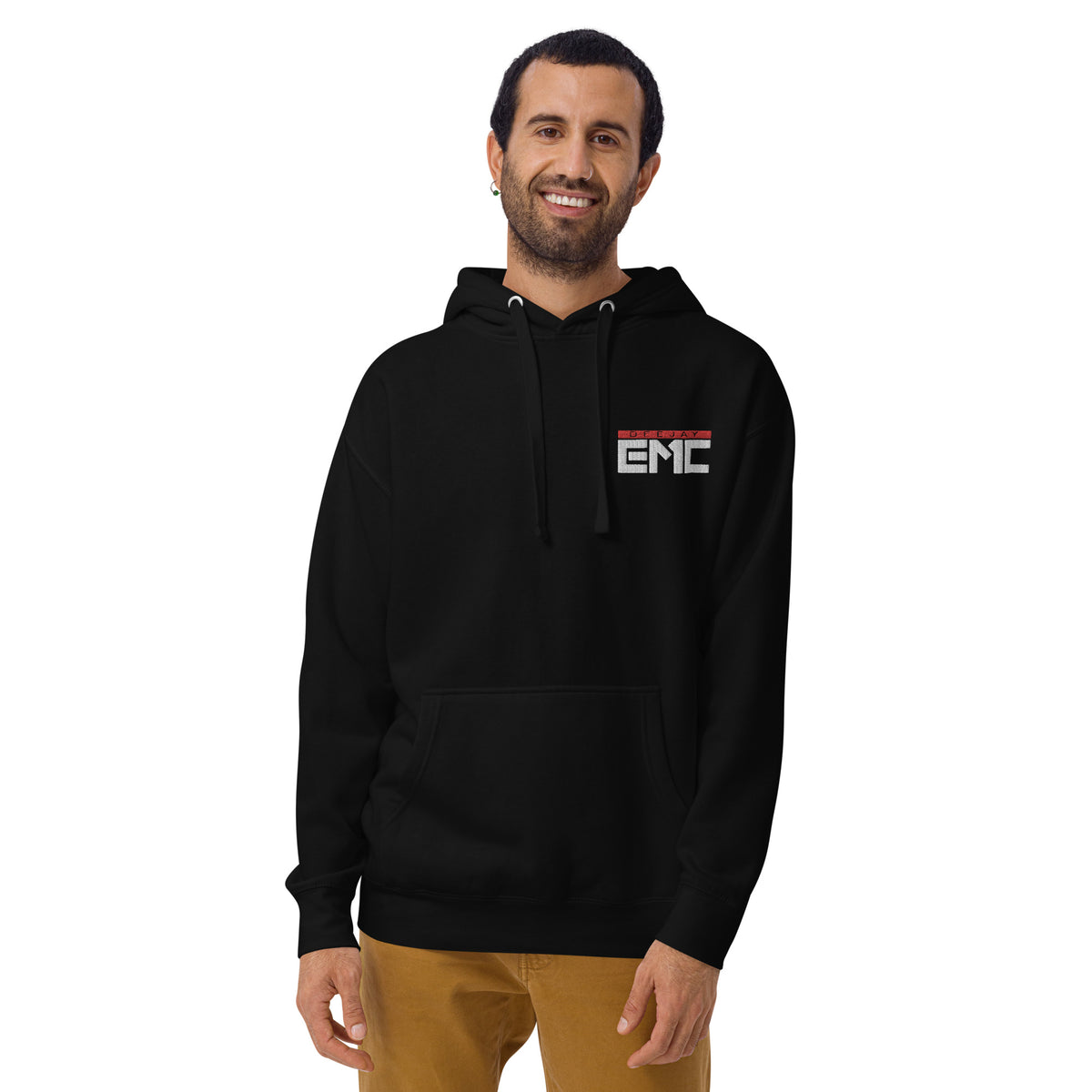 Twitcherlab/DJ-EMC - Premium-Hoodie mit Stick und Druck