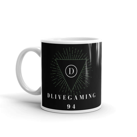 dlivegaming94 - Weiße, glänzende Tasse mit Druck