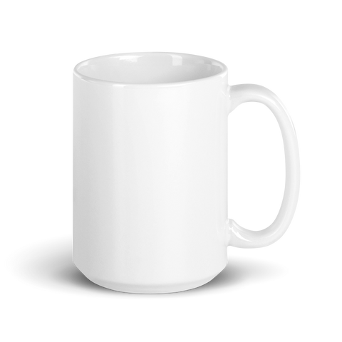 Schmier316 - Weiße, glänzende Tasse mit Logo