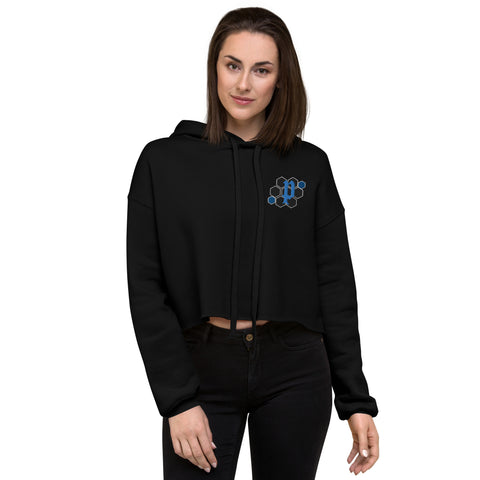 PitbullPitTv - Damen-Crop-Hoodie mit Stick