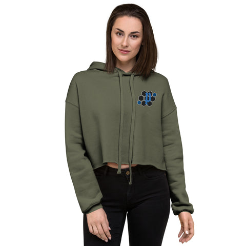 PitbullPitTv - Damen-Crop-Hoodie mit Stick