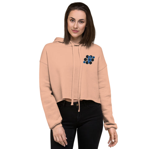 PitbullPitTv - Damen-Crop-Hoodie mit Stick