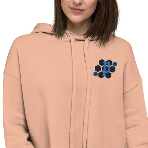 PitbullPitTv - Damen-Crop-Hoodie mit Stick